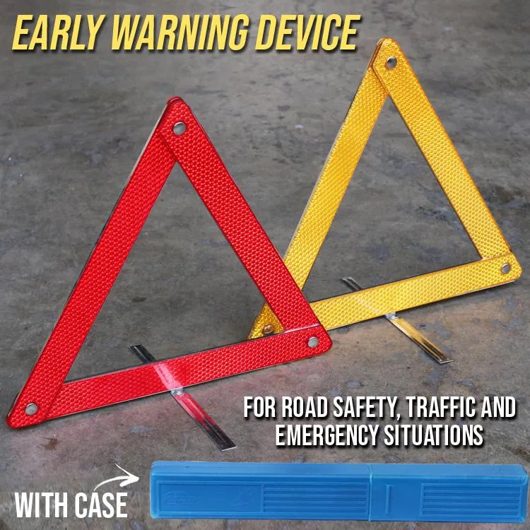 Early Warning Device Triangle Car Emergency Blue Box | Shopee Philippines