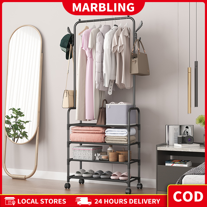 ⚡COD⚡Coat Rack Multifunctional Clothes Rack Floor-Standing Clothes Rack ...