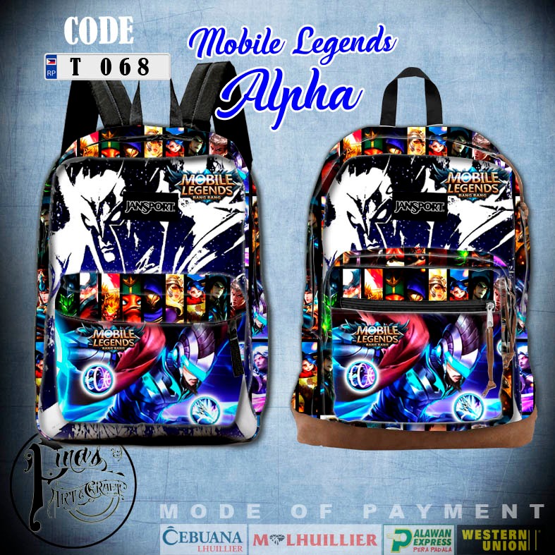 GAWANG BATAAN BACKPACK MOBILE LEGENDS ALPHA MINSITTHAR DESIGNS | Shopee ...