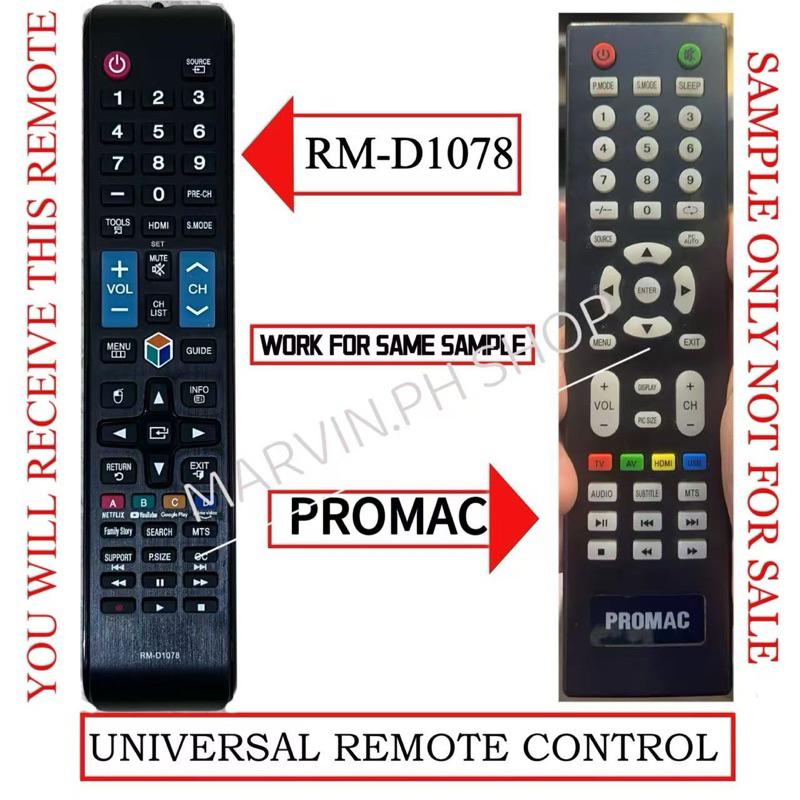 ReaDy to use Replacement Remote for Promac Smart TV | Shopee Philippines
