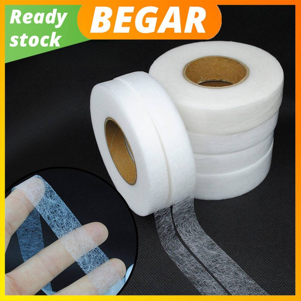 60M Double-sided Fabric Tape Fusing Adhesive Tape Iron-on Hemming ...