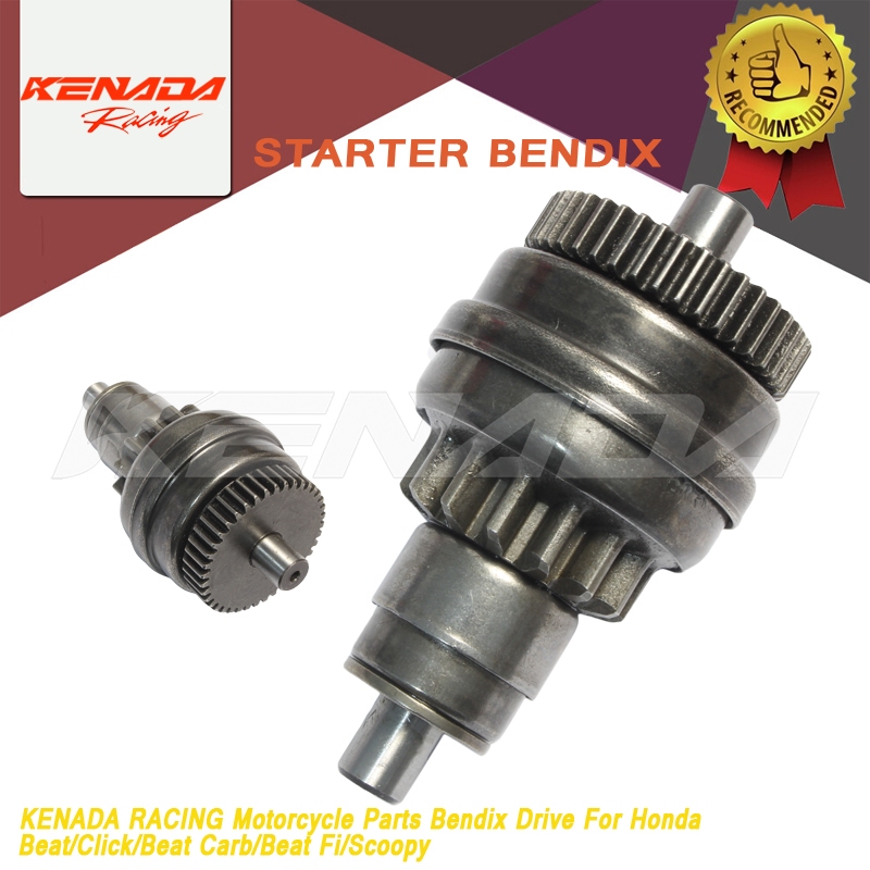 KENADA RACING Motorcycle Parts Bendix Drive For Honda Beat/Click/Beat ...