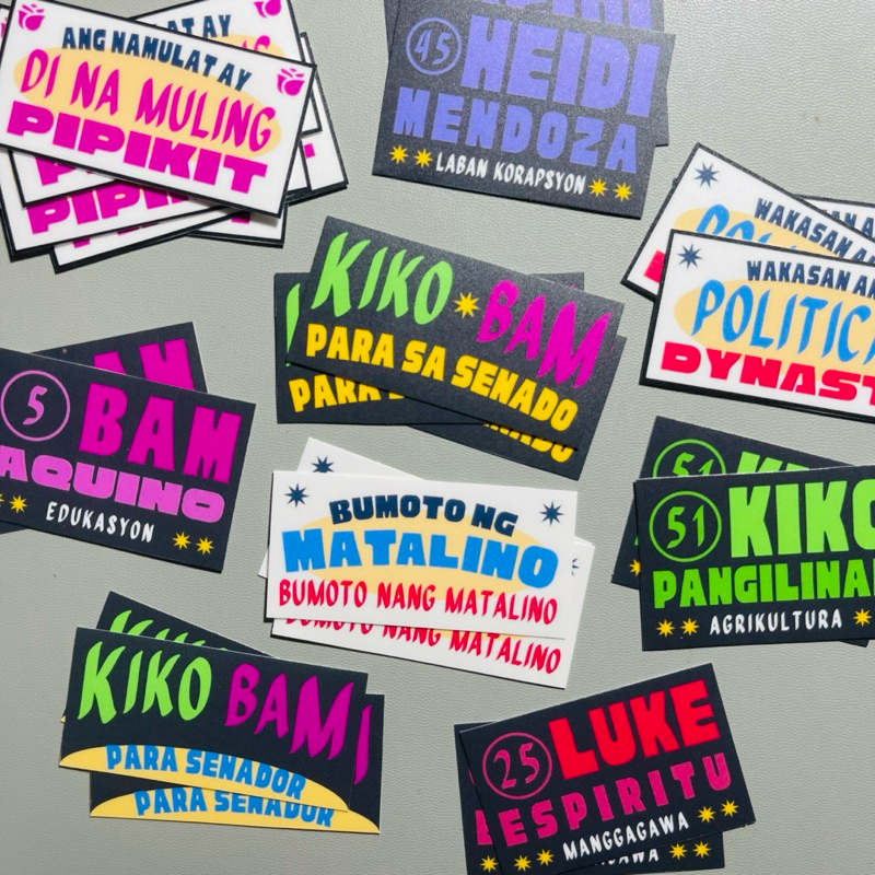 Government Pilipinas Election Jeepney Sticker | Vinyl Waterproof Matte ...