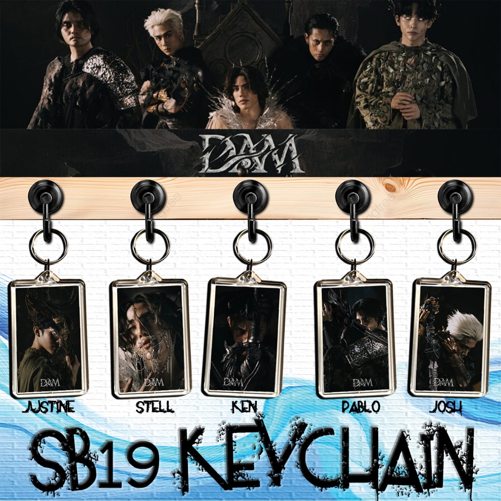 KEYCHAIN SB19 PPOP GROUP, PERSONAL COLLECTION BACK TO BACK PRINT 1 ...