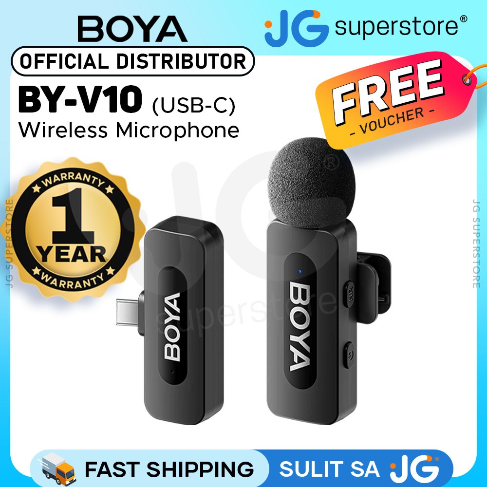 BOYA BY-V20 Microfono Lavalier Wireless USB-C - Doppio Microfono, 100m Portata, Per PC E Android - Foto 7