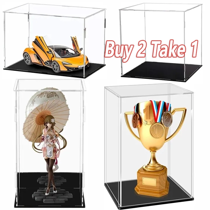 【3PCS】Acrylic Toy Collection Display Box Transparent High Definition ...