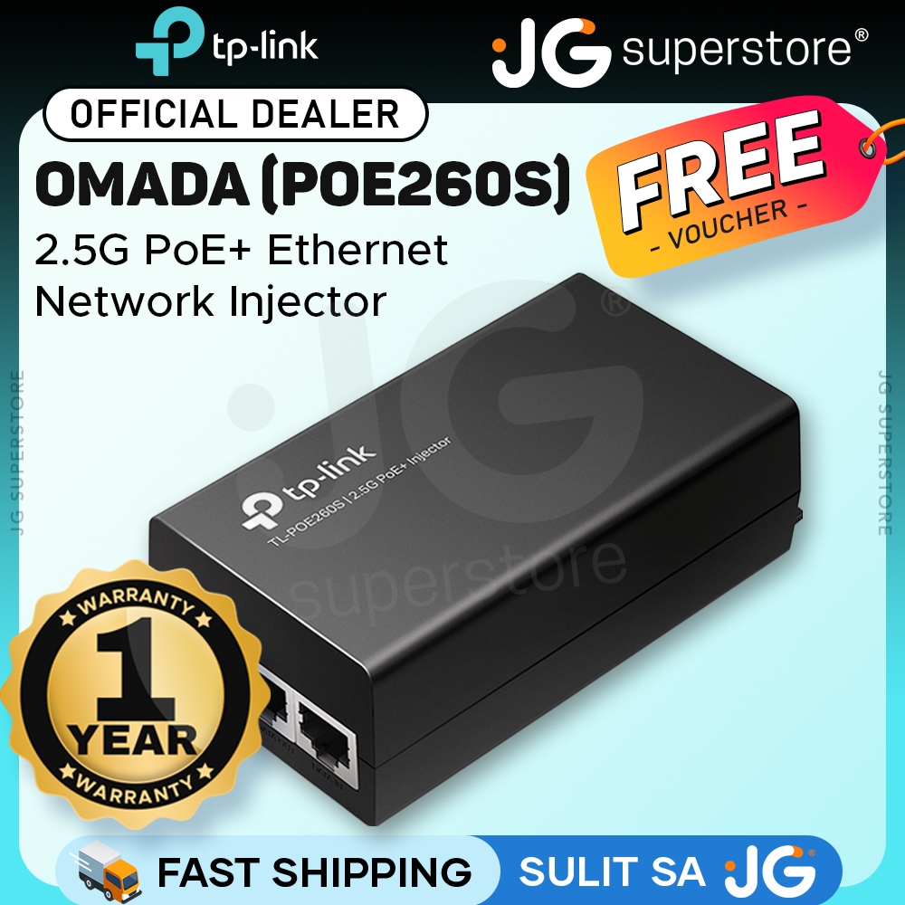 TP-Link OMADA 2 Port 2.5G PoE+ Ethernet Network Injector with ...