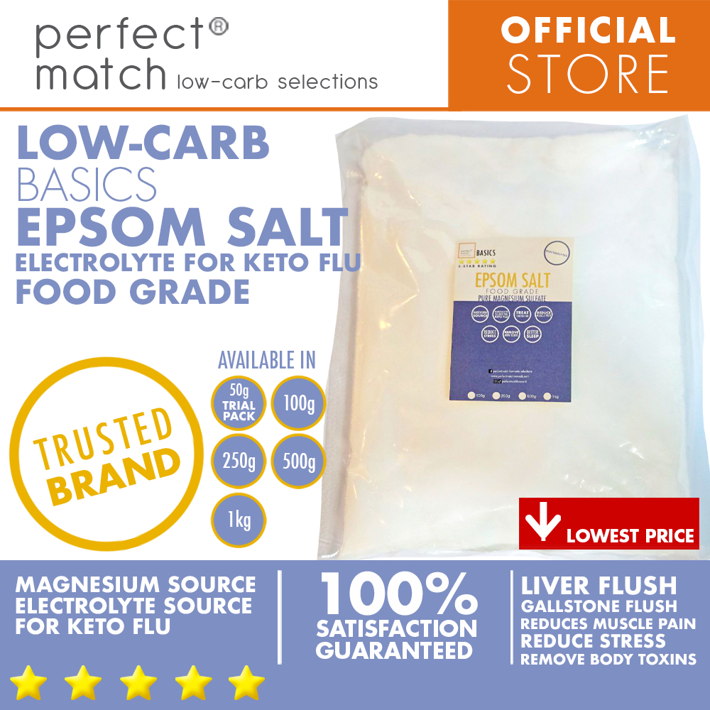 PerfectMatch Low-carb® I Epsom Salt I Electrolyte Source I Food Grade I ...