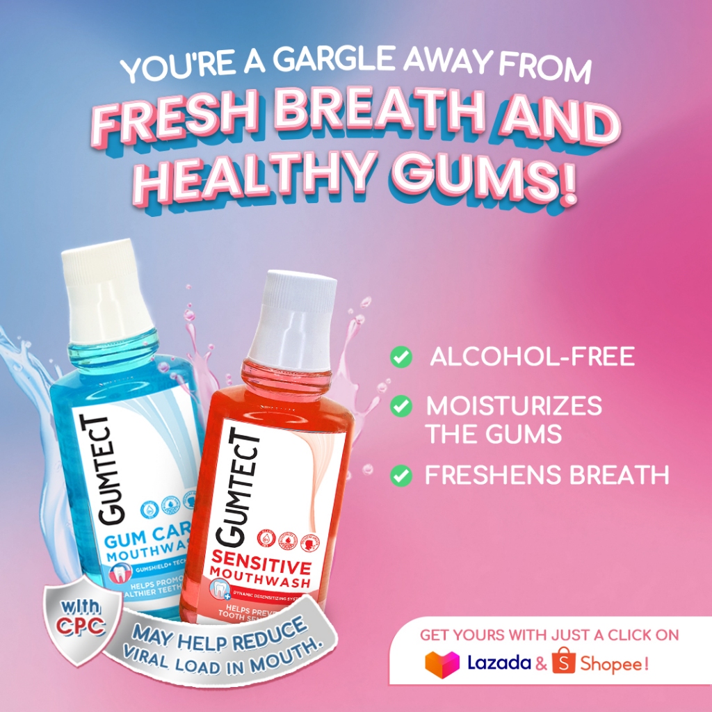 Gumtect Sensitive Mouth Care System Toothpaste (100ml) & Mouthwash ...