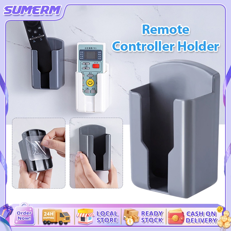Remote Controller Holder Wall Mounted TV Remote Control Storage Box ...