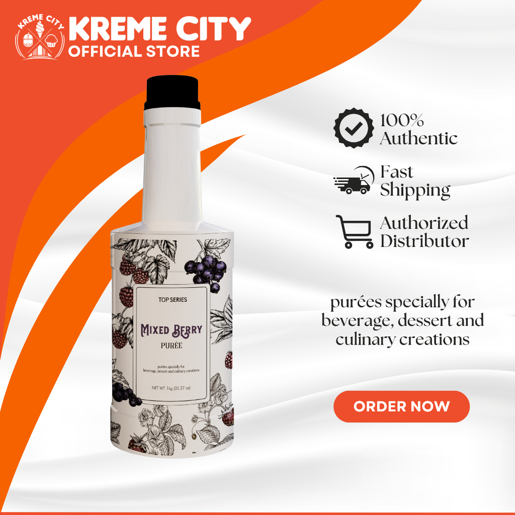 TOP Creamery Top Series Mixed Berry Puree 1kg | Shopee Philippines