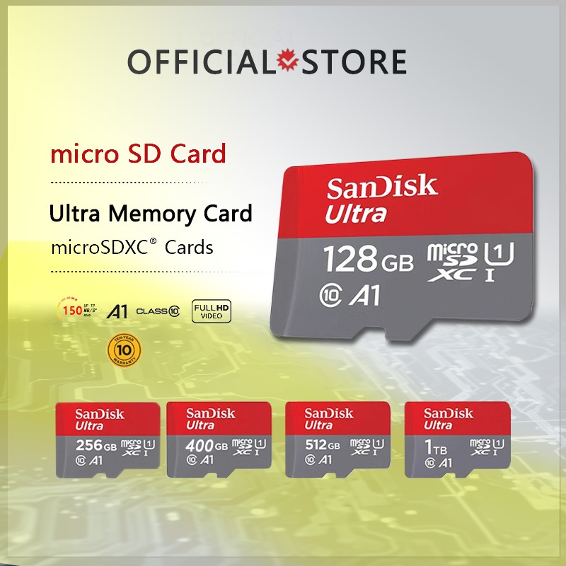 sandisk Memory Card Ultra Micro SD card 128GB/256GB/512GB/1TB Class10 ...