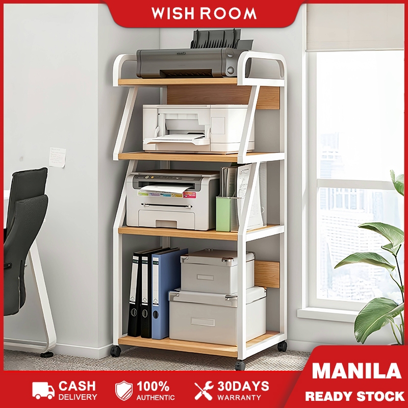 Wishroom Office Storage Rack Floor Stand Shelf With wheel PC case Rack ...