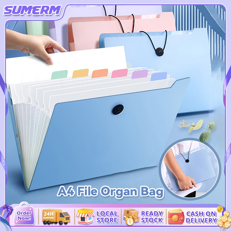 A4 File Organ Bag Multi-Layer Student Test Paper Storage Folder ...