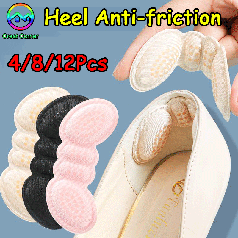 12Pcs Heel Insoles Pads Patch Pain Relief Anti-wear Heel Patch Cushion ...