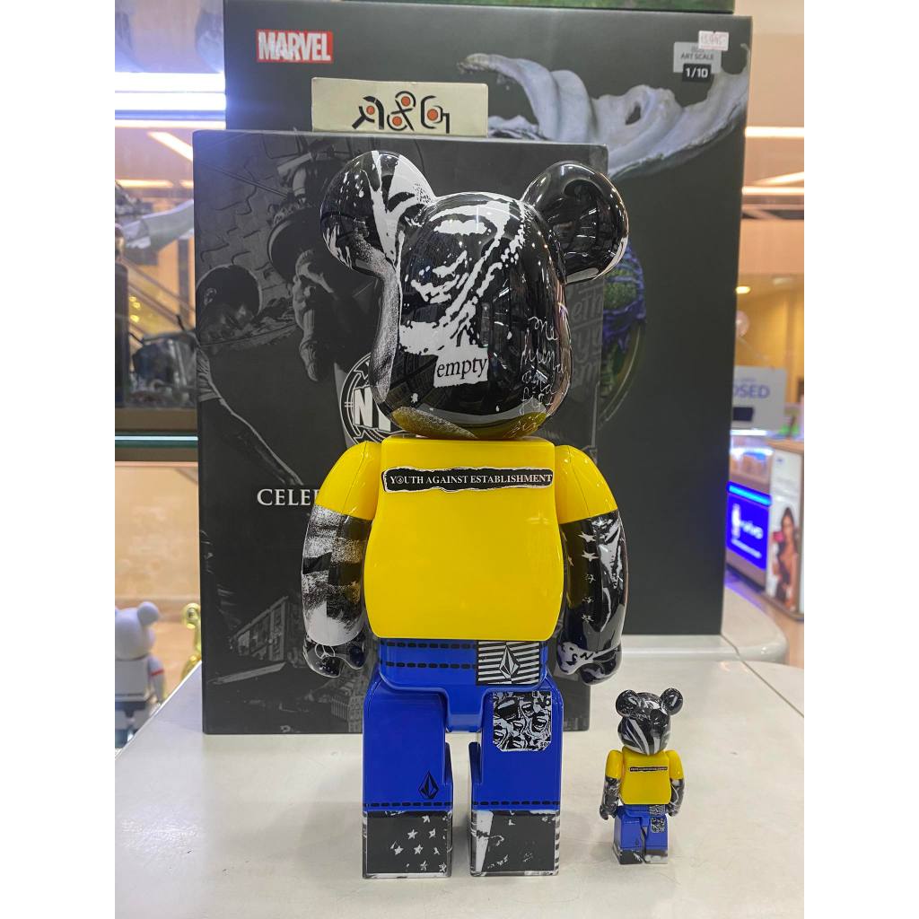 VOLCOM × BE@RBRICK 100％ & 400％ R&G) Medicom Toy Bearbrick x 