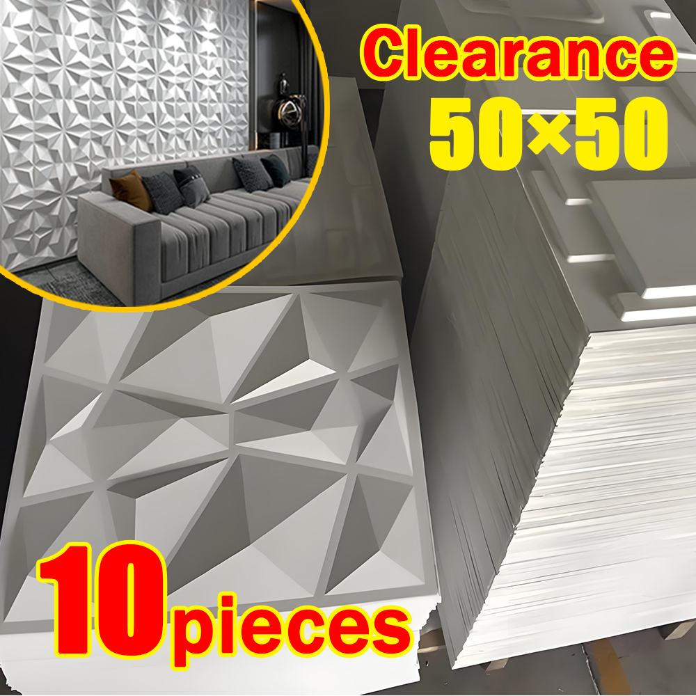 【10PCSP】Wall Panel 3D Wallpaper Wall Design decor Home Living Room ...