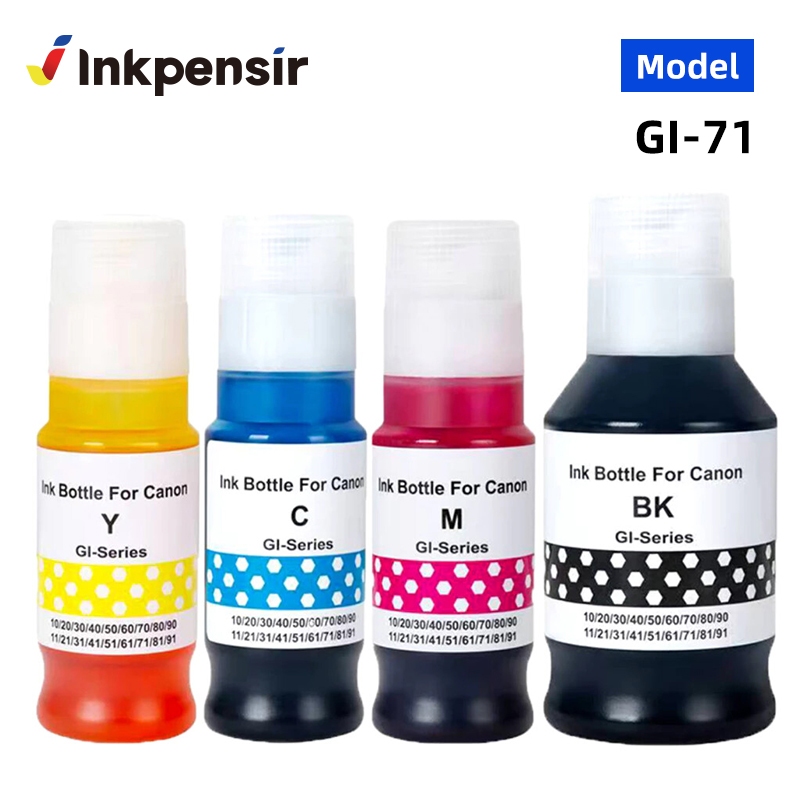 Canon ink Gi 71 Refill Ink Dye Ink for PIXMA G1020 G2020 G2021 G3020 ...