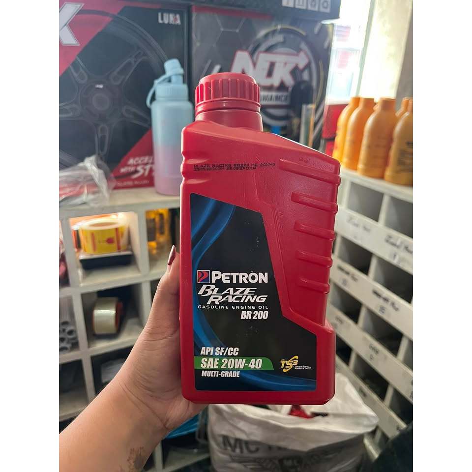 Petron Blaze Racing Gasoline Engine Oil BR 200 1 LITER | Shopee Philippines