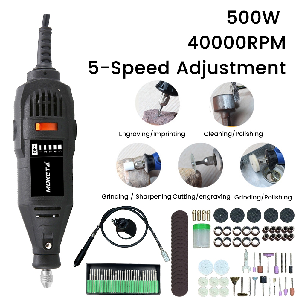 220V Electric Grinding Set 500W Drill Accessories Grinder Tool Mini ...