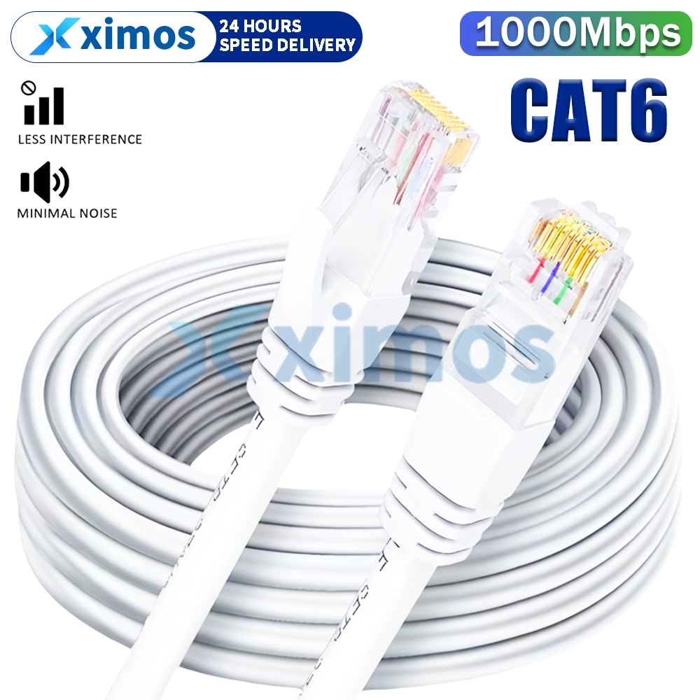0.3M-20M White Ethernet Cable Cat6 Rj45 Lan Networking Patch Cord ...