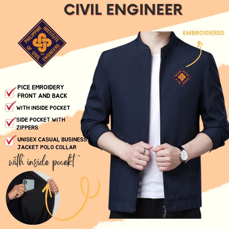 PICE Civil Engineer Unisex Casual Formal Jacket Best for Conference ...