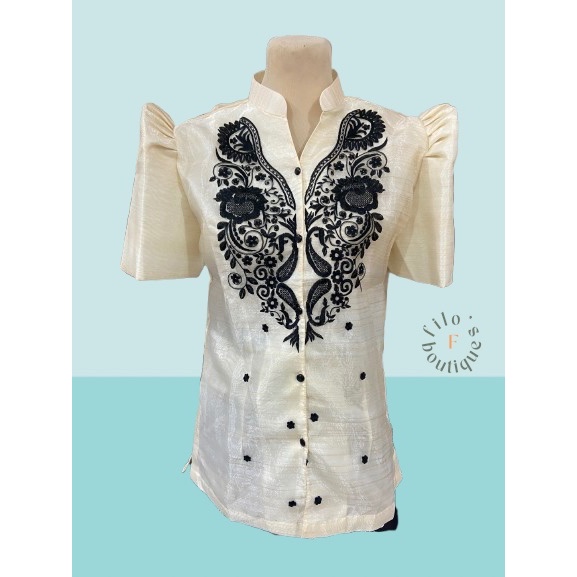 Modern Ladies Barong in Filipiniana Sleeves | Formal Wear | Graduation ...