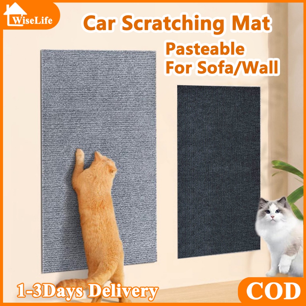 RnemiTe-amo Cat Scratching Mat Trimmable Self-Adhesive,DIY Climbing Cat Scratcher Mat Cat Scratching Pads Couch Furniture Wall Cat Tree Cat Climbing