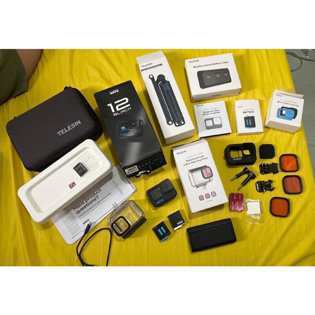 GoPro HERO 12 Black Waterproof Camera 5.3K HDR Video 27MP Photos *NEW ...