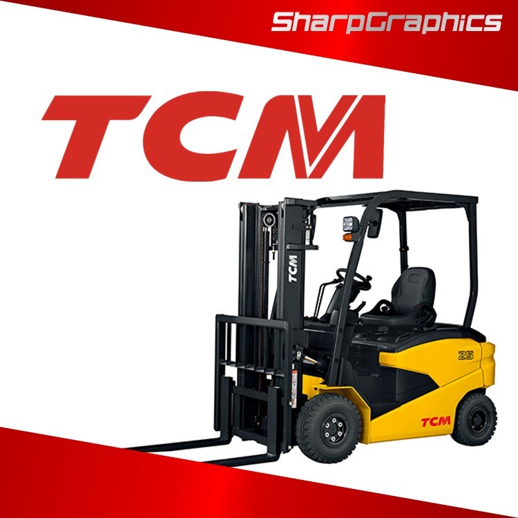 Heavy Equipment TCM FORKLIFT Sticker Decals | Shopee Philippines