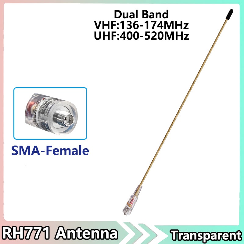 Dual Band Walkie Talkie Baofeng Antenna VHF/UHF SMA-Femmina For la Radio Portatile Baofeng UV-5R