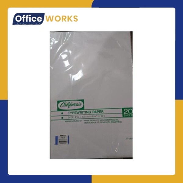 California Typewriting Paper s20/s50/s100 | Shopee Philippines