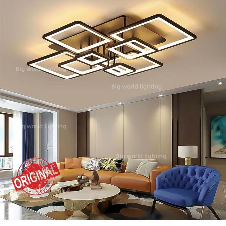Modern chandelier ceiling light for living room with Remote Control ...