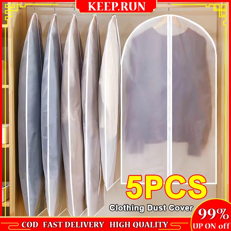 PEVA clothing cover dust cover semi transparent zipper type clothing ...