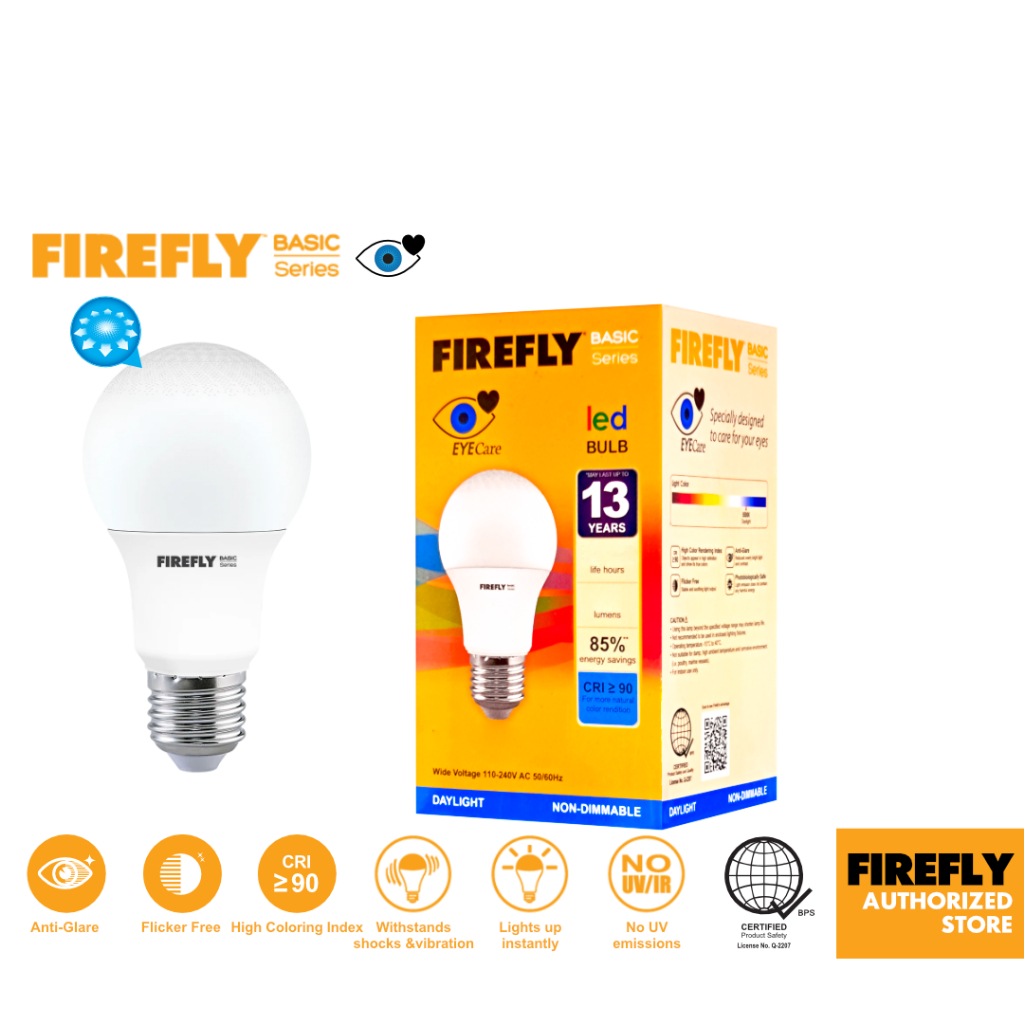 Firefly Basic Series Eye Care LED Light Bulb Lamp | Shopee Philippines