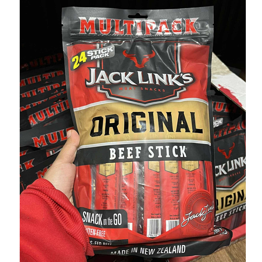 Jack Link's Beef Jerky Sticks | 1 Bag (24 Sticks) | High Protein Snack ...