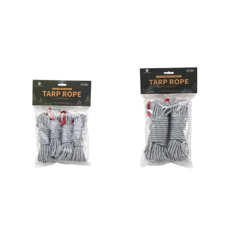 CAMPINGMOON ROPE TARP TENT REFLECTIVE GUY LINES ADJUSTABLE HEAVY DUTY ...