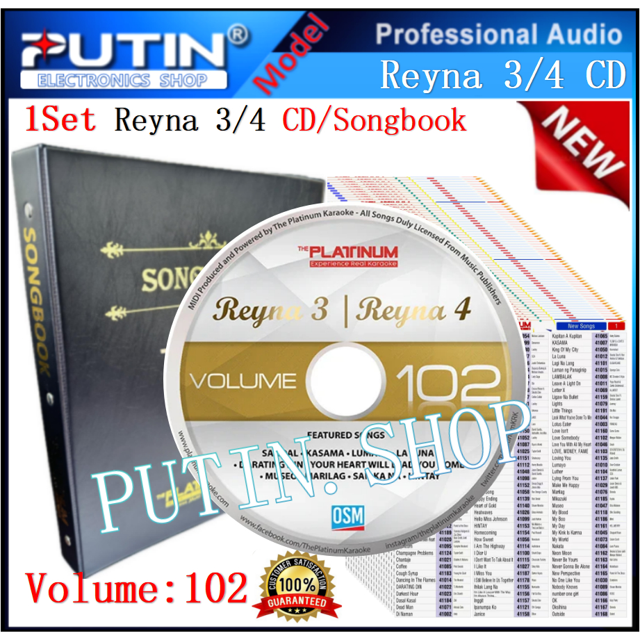 PUTIN SHOP Updated CD Platinum Reyna3 Reyna4 SongBook For Reyna3/4 ...