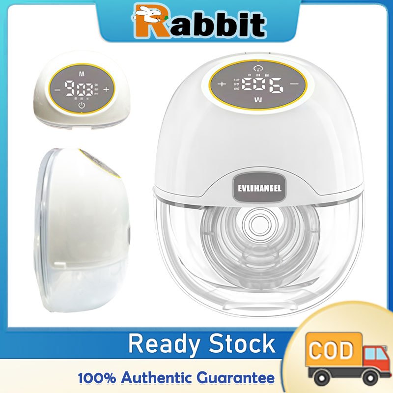 Rabbit Wearable Electric Breast Pump 4 Modes 12 Gears Rechargeable ...