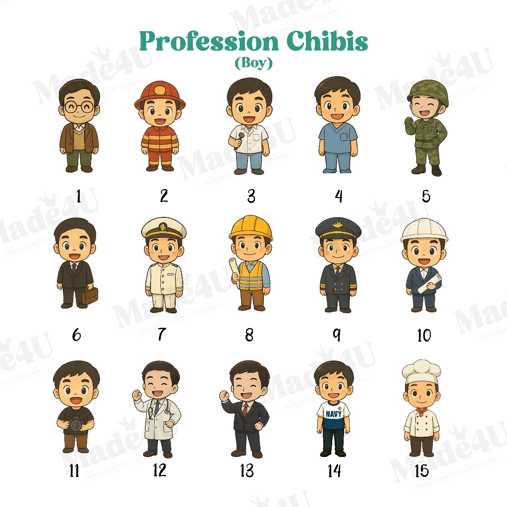 Personalized Profession Chibi Button Pin (2.25in) | Shopee Philippines