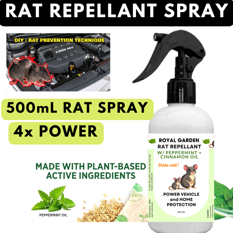 ROYAL Anti Rat Spray, Mint Scent, Repelling Rat, Cockroach, Ant, Flies ...
