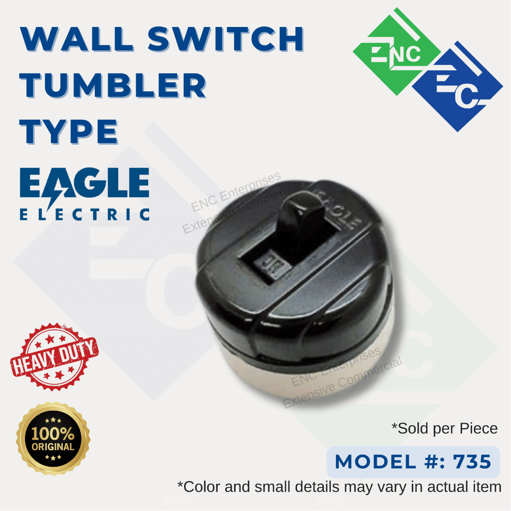 Wall Switch Tumbler Type | Heavy Duty | Eagle Electric | Model #735 ...