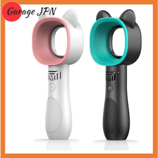 Mini fan, cute cat ears, bladeless fan, USB charging, handy, 3-level ...