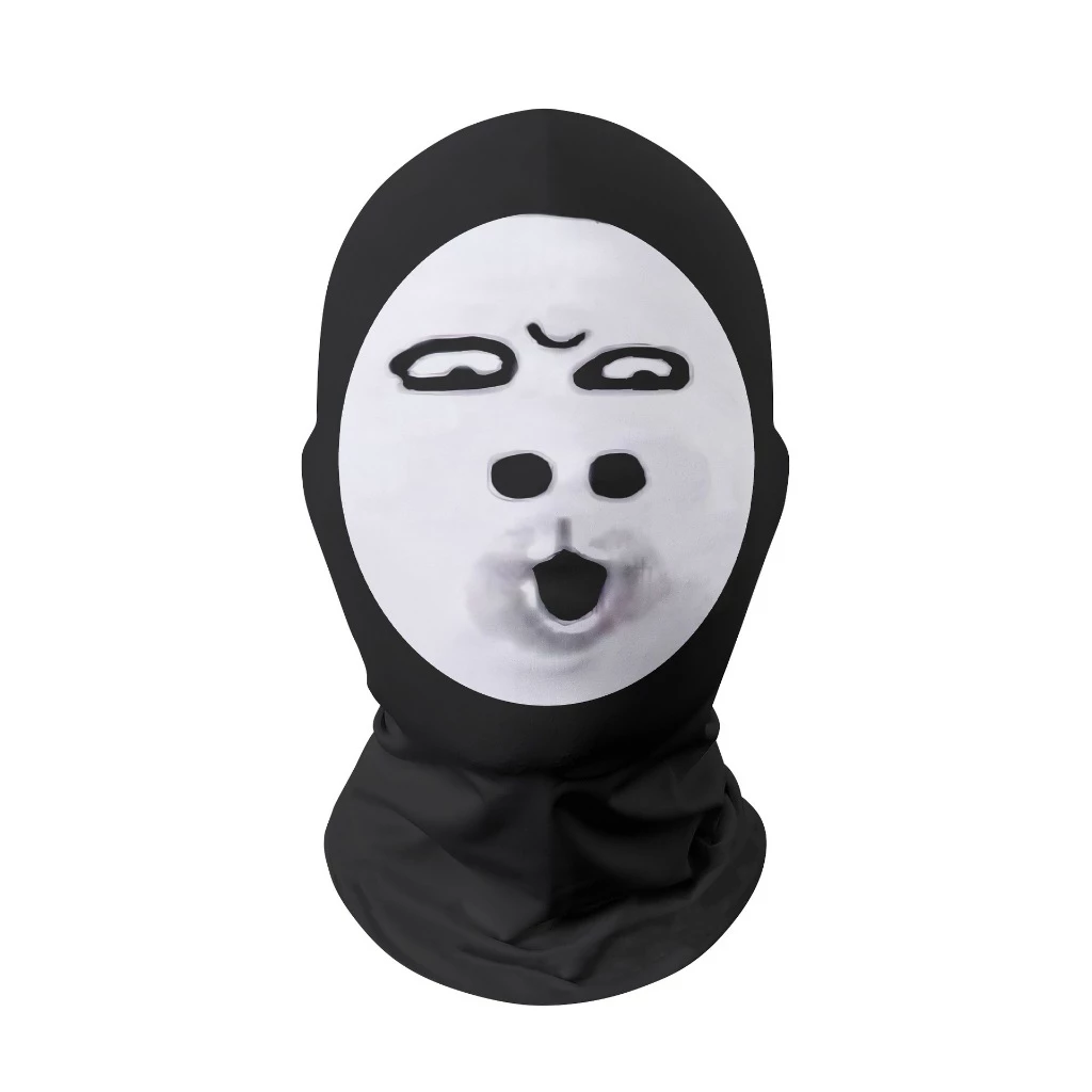 Funny mask, funny face mask, funny face costume, tricky headgear, mesh mask
