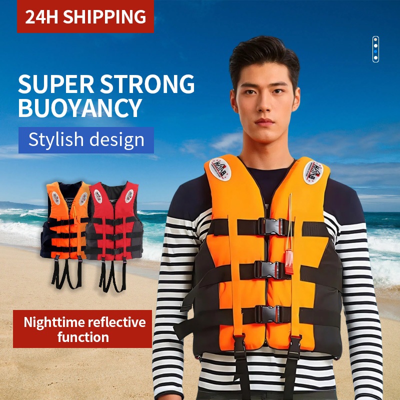 Life Vest Jacket Kids Adults Marine Safety Life Jacket For Outdoor ...