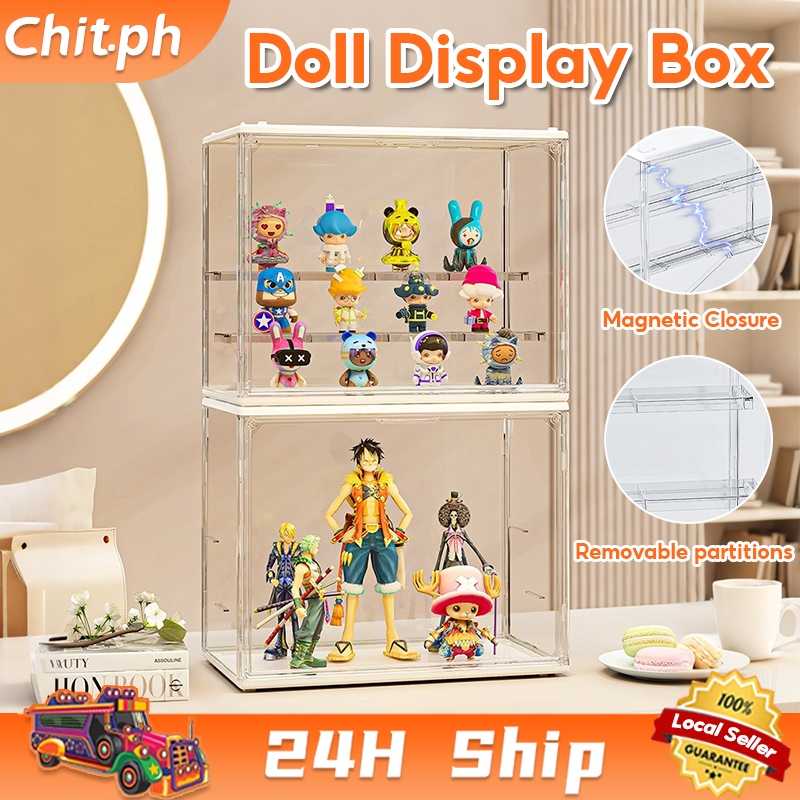CHIT Acrylic Display Case Popmart Toy Transparent Storage Organizer ...