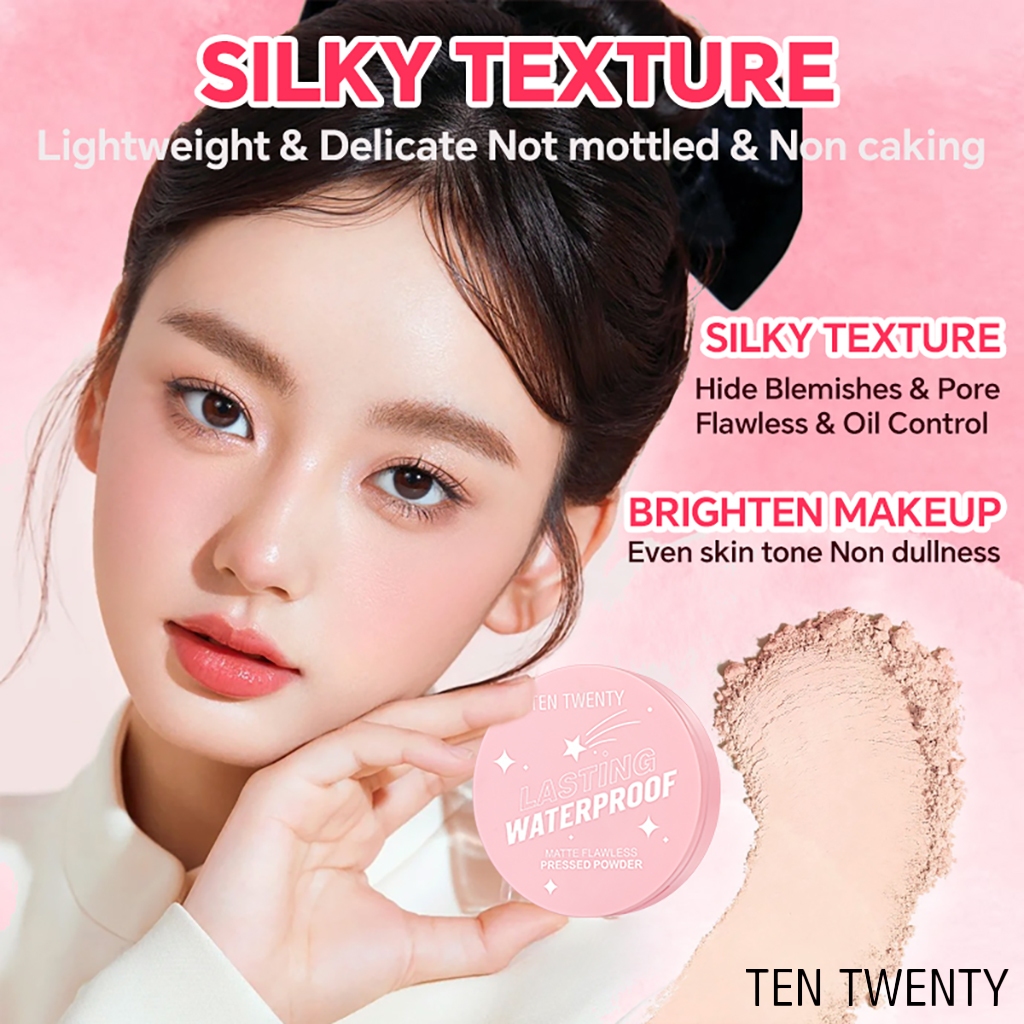 TEN TWENTY Oil Control Matte Face Powder Long Lasting Waterproof ...