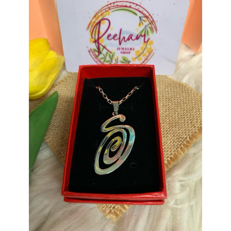 RJ] “StuSsy” Swirly S Logo Customized Necklace | Shopee Philippines