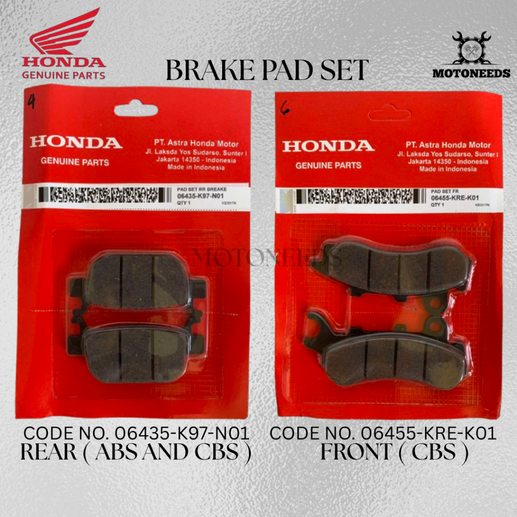 HONDA Front and Rear Brake Pad for PCX 160 / PCX 150 | Shopee Philippines
