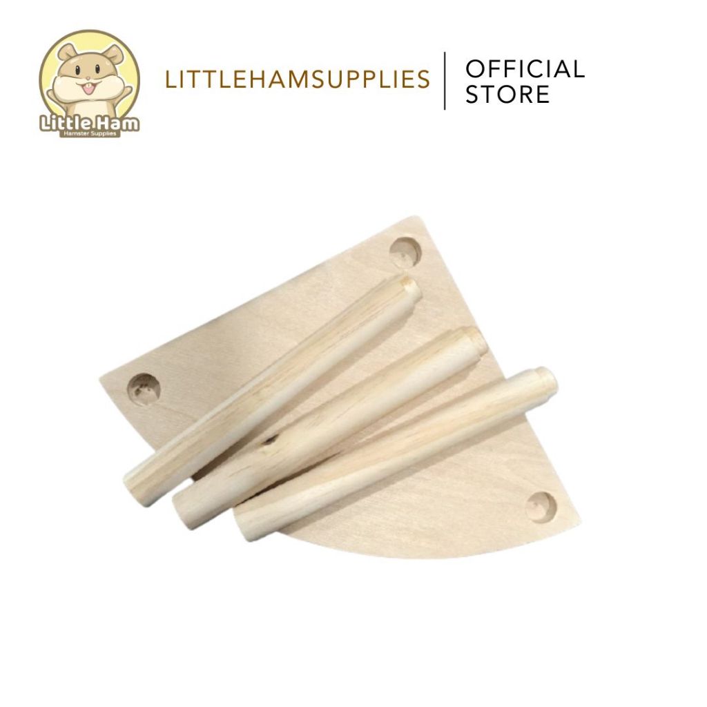 Corner Triangle size Little Ham Hamster Platform with Collapsible legs ...